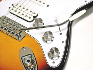 Titanium Knobs on a Stratocaster